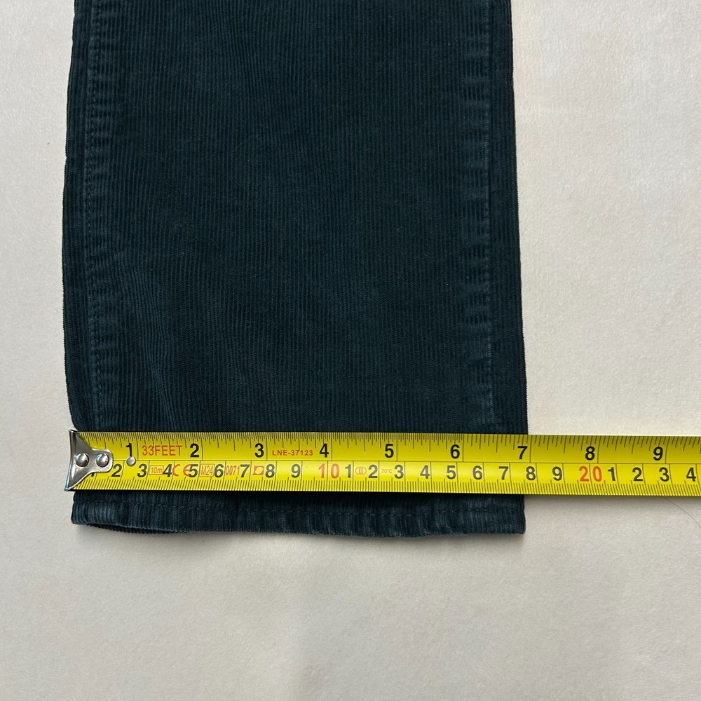 J.Crew 484 Slim Corduroy Pants Mens 32x34 Green 5-Pocket Fine Wale Trousers - Picture 5 of 8